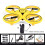 Drone amarelo controlado por gestos, com luzes LED e luzes de LED. 6