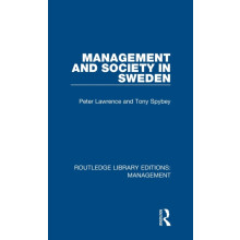 Management and Society in Sweden by Peter Lawrence Hardcover Book