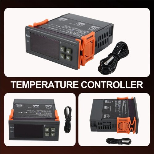 MH1210W Digital Temperature Controller AC90-250V 10A 220V Thermostat Regulator with Sensor,Heating Cooling Control 1