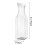 Carafă din plastic cu capac 1,5 l 1 buc 2