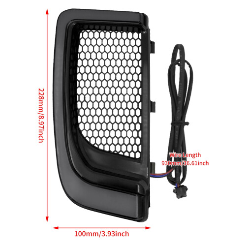 ABS Lower Grills LED Turn Signals for Harley Touring 1