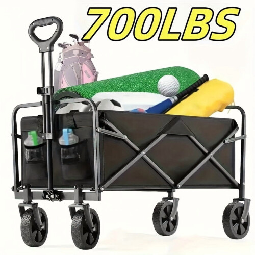All-Terrain Folding Sports Transporter - Adjustable Handle, 1
