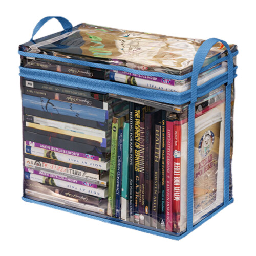 Bolsa transparente para guardar libros, a prueba de polvo e impermeable (1 unidad) 1
