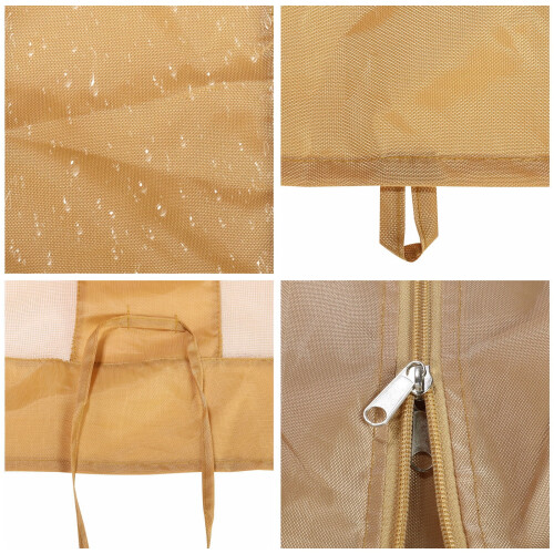 Mosquito Net Replacement for Gazebo Patio 4-Panel Brown 2