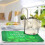 Tapete absorvente para secar louça com estampa de trevos, 40x45 cm (16x18 polegadas). 5