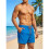 Men'S Quick Dry Sun Protection Drawstring Beach Swim Shorts  M 4