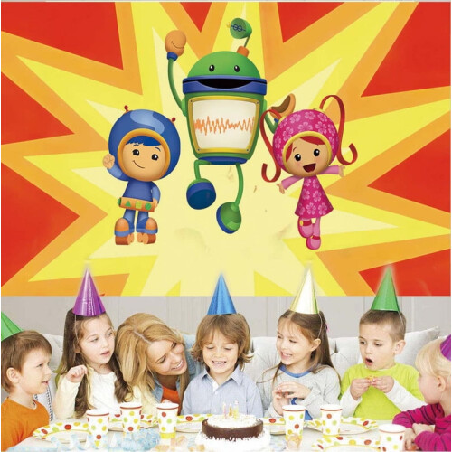 Fundal banner Echipa Umizoomi, decor de perete, 1 bucată 1