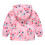 Roze windjack met capuchon en ritssluiting voor peuters 4