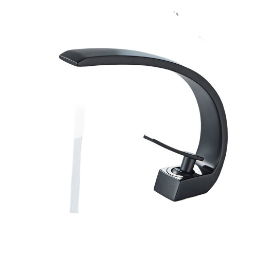 Basin Sink Faucet Hot Cold Single Hole Deck Mount 1