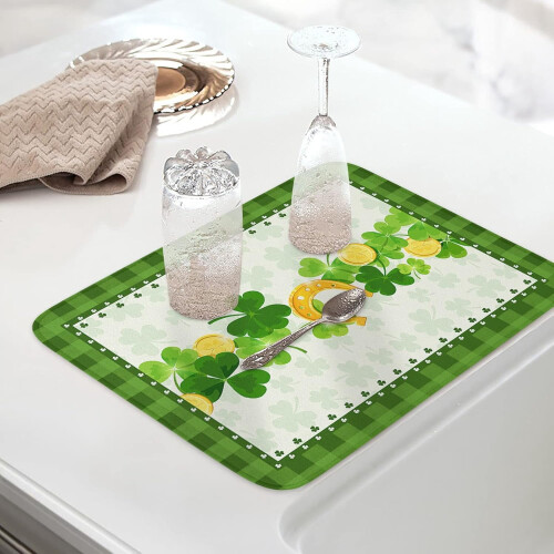 Στρώμα στεγνώματος πιάτων Shamrock Design απορροφητικό αναστρέψιμο 18x24 1