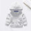 Kinderhoodie, maat 150 (7-8 jaar), winterjas met patchworkletters 4