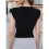 Women'S Vest Double Breasted Lapel Vest Black M 5