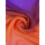 Lenço de chiffon laranja e roxo, 160x50cm, poliéster leve. 3