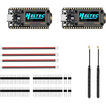 2PCS Heltec WiFi LoRa 32 V4-R8 Dev-Board ESP32-S3R8 SX1262 LoRa Node 0.96inch OLED WiFi BLE for Meshtastic and LoRaWAN