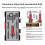 Multifunctional Countersink Drill Bit Set Adjustable Countersink Drill Bit Set for Woodworking Hole Drilling 5
