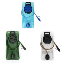 Große Öffnung Wasserbeutel 2L Outdoor-Sport-Wasserbeutel Camping-Wasserbeutel Rucksack Tragbarer Wasserbeutel Wandern Weiß