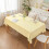 Mantel de Hule para Mesa Rectangular Impermeable Lavable Amarillo 140 x 220 cm — protector mesa comedor 5