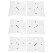6Pcs Guitar Fingerboard Fretboard Saddle Nut Radius Gauge Measuring Stainless Steel Tool