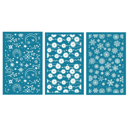 Silk Screen Stencils for Polymer Clay Jewelry Making Kit 1
