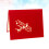 3D Airplane Greeting Card Red Paper Creative Design 1pc 8