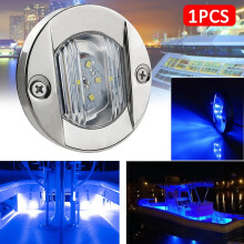 LED Deck Courtesy Light 12V DC 6-LED White/Blue Waterproof