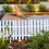 White PVC Garden Fence Panel Decorative 20 inch 1