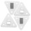 Fire Extinguisher Wall Mount Bracket Metal Silver 5 Pack 6