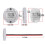 LED Deck Courtesy Light 12V DC 6-LED White/Blue Waterproof 7