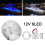 LED Deck Courtesy Light 12V DC 6-LED White/Blue Waterproof 5