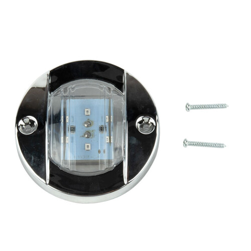 LED Deck Courtesy Light 12V DC 6-LED White/Blue Waterproof 2