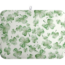 Covoraș de bucătărie Green Clover din microfibră, 45x60 cm