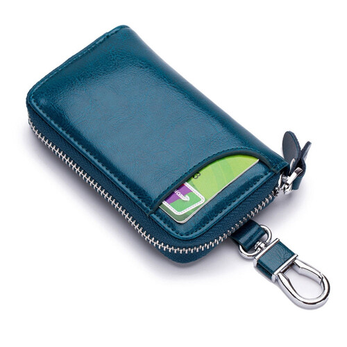 Tooloflife Mini Leather Car Key Case with Zipper 5 Colors 1