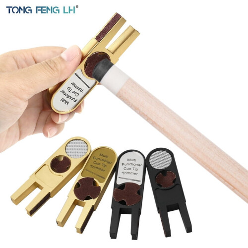 U-shaped leather head polishing device for billiards and 1