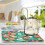 Vendbar mikrofibermatte for oppvask, 16 x 18 tommer 5