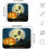 Στρώμα στεγνώματος πιάτων για το Halloween με σχέδιο κολοκύθας μάγισσας-νυχτερίδας 3