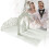 Wedding Cards with Holder Silver Tree Design 1 Set 8
