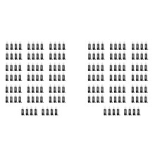 160Pcs CPU Heatsink Mount Pin Plastic Push Screw Cooler Cooling Fan Fastener Mounting Clip for Socket Accessories