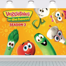 VeggieTales in the House plakatbanner bakgrunn 1 stk