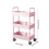 Chariot utilitaire roulant à 3 niveaux avec roues (1 unité) 3