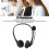 Kundeservice Støjreducerende headset USB Binaural 2