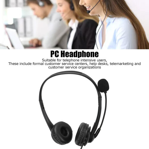 Customer Service Headset Binaural USB Noise-Cancelling 1