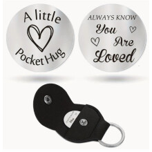 Pocket Hug Token Keychain Warm Meaningful Gift 1pc