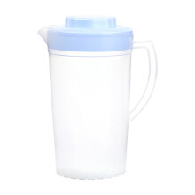 Klar plastkanne med lokk, 1 l