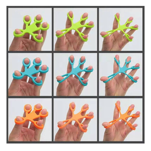 Finger Ring Exerciser Fitness Stretcher Rehabilitation Exercise Compression and Decompression Training Device-