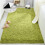 Green Soft Shaggy Area Rug Rectangular 31 x 63 Inches 1