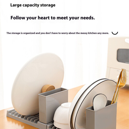 Foldable Kitchen Cup Holder with Utensil Shelves