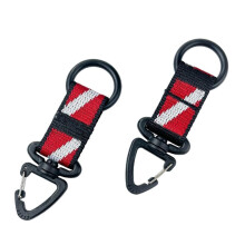 2 Pack Scuba Octopus Holders Diving Regulator Retainer 2nd Stage Mouthpiece Covers and Diver Down Flag Webbing