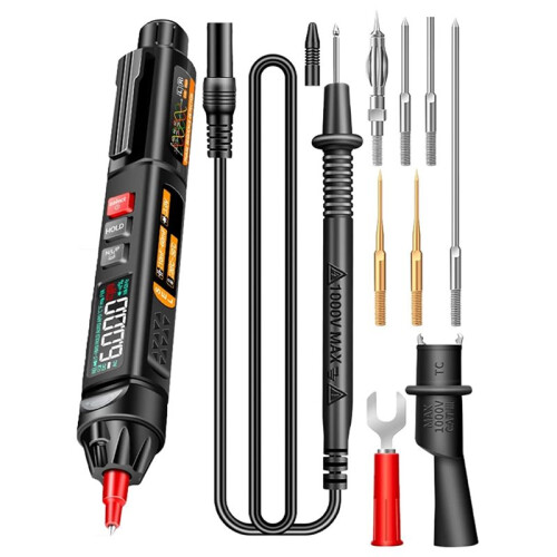 A3009  Pen Digital Multimeter 6000 Counts Voice Broadcast NCV Tester with Reverse LCD Flashlight