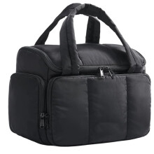 Neceser de Viaje Premium con Gancho para Colgar, Organizador Impermeable, Ideal para Artículos Esenciales de Viaje, Color Negro