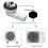4pcs Air Conditioner Drain Nozzle Air Conditioner Drain Connector Effective Draining Long-Lasting Performance Sturdy 1
